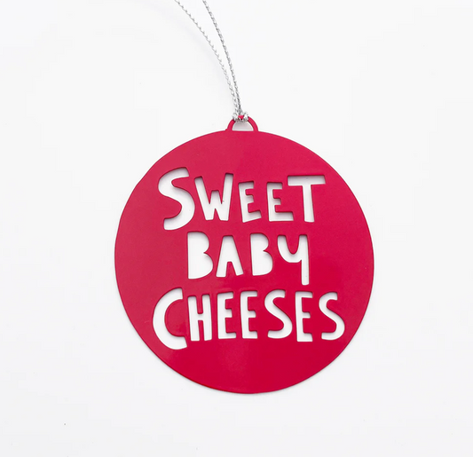 DENZ "Christmas Ornament Sweet Baby Cheeses in Red"