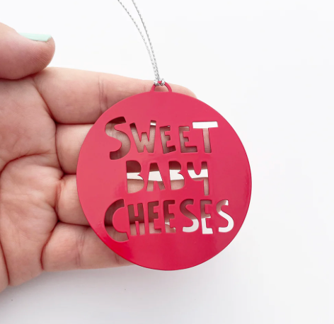 DENZ "Christmas Ornament Sweet Baby Cheeses in Red"