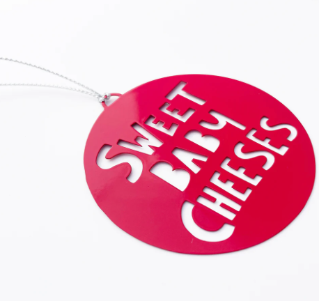 DENZ "Christmas Ornament Sweet Baby Cheeses in Red"