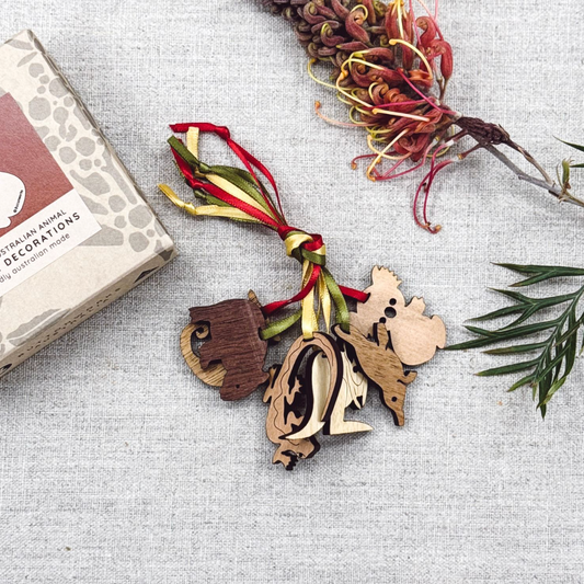 Buttonworks Box of Animal Christmas Decorations