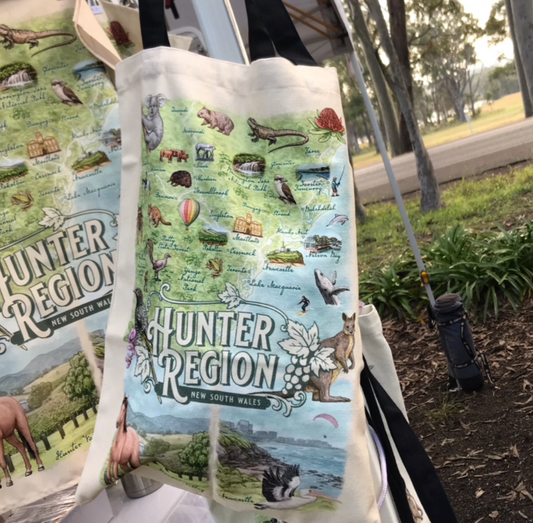 Hunter Region Tote Bag by Elise Martinson