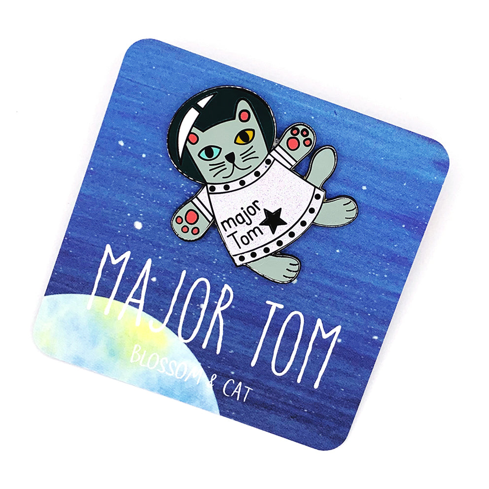 Blossom & Cat - Major Tom pin Choose Your Colour!