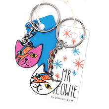 Blossom and Cat Keyring · Mr Meowie · Choose Your Colour