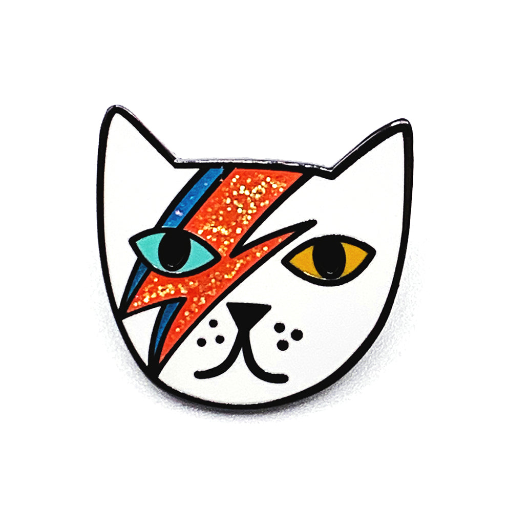 Blossom & Cat - Mr Meowie pin -  Choose your Colour