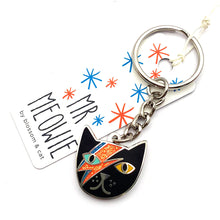 Blossom and Cat Keyring · Mr Meowie · Choose Your Colour