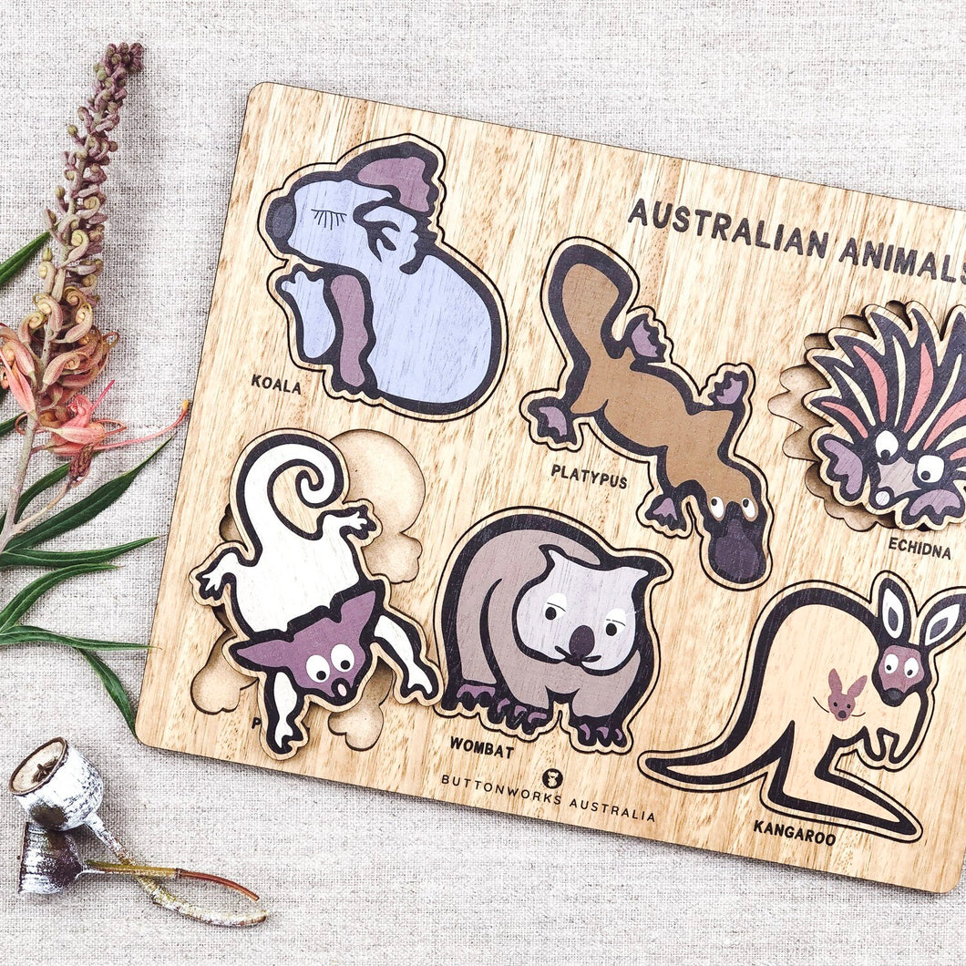 Jolly Animal Puzzle by BUTTONWORKS