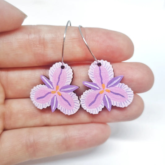 PIxie Nut & Co - FRINGE LILY HOOP EARRINGS