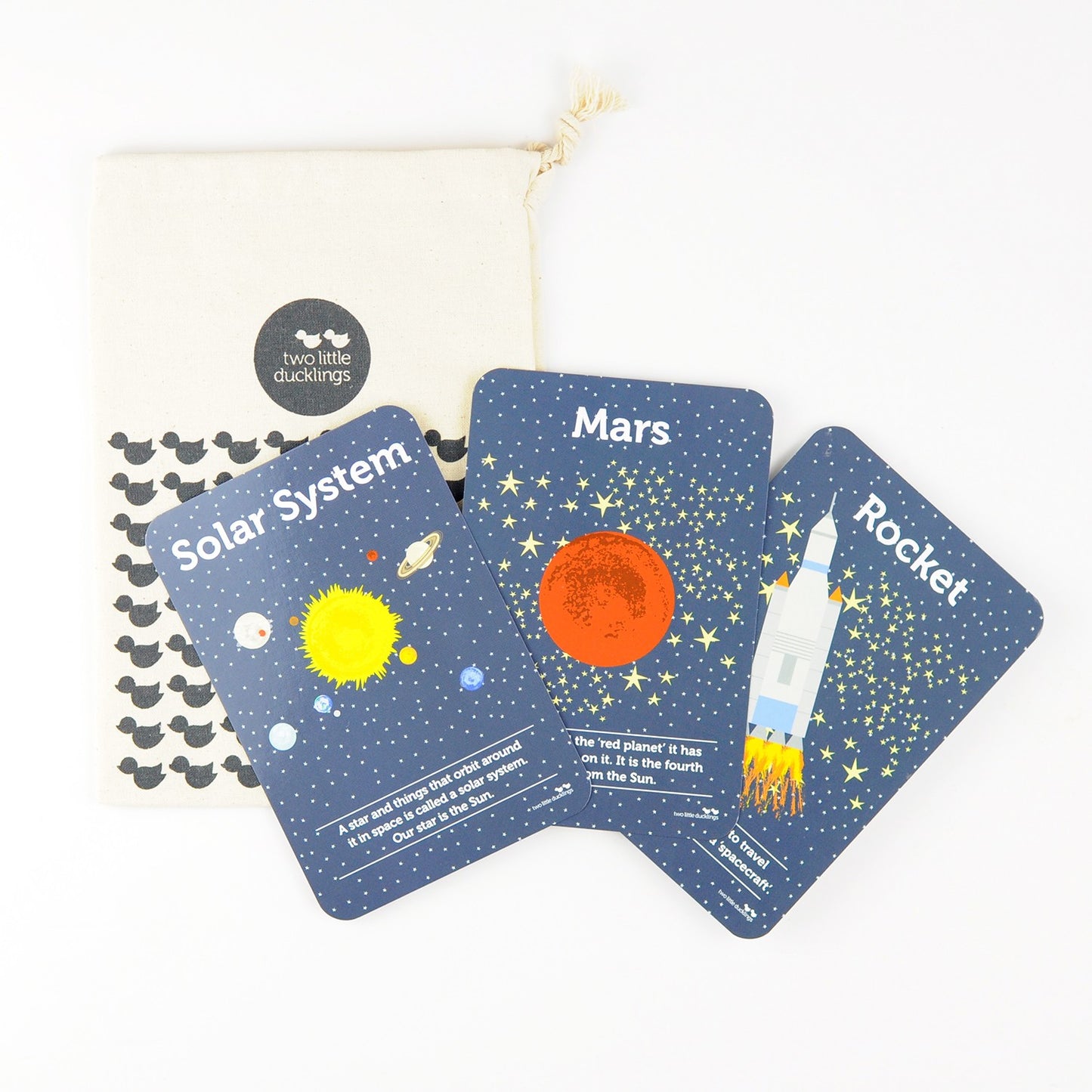 Two Little Ducklings - Space Flash Cards