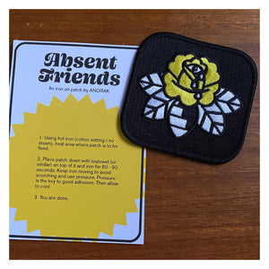 Absent friends© iron on patch by Anorak®
