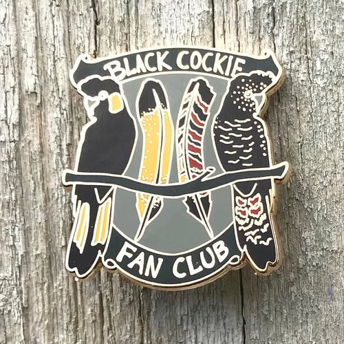 Bridget Farmer Black Cockie Fan Club - Enamel Pin