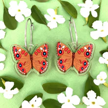 Smyle Designs - Brown butterfly hoop Earrings