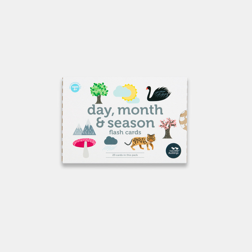 Two Little Ducklings - DAYS, MONTHS AND SEASONS FLASH CARDS