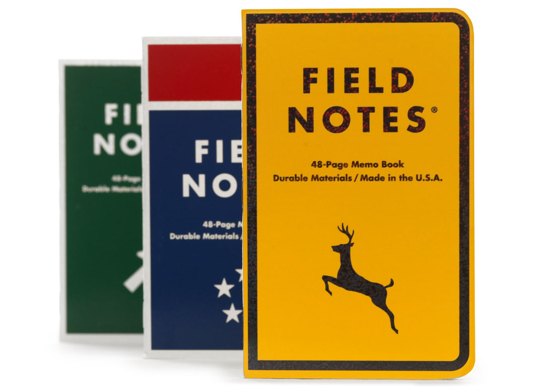 Field Notes - Mile Marker set of three 48 page notebooks