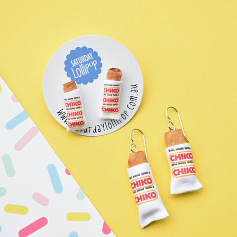 Saturday Lollipop - Food Earrings - Chico Rolls!