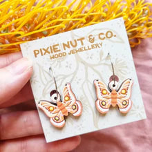 PIxie Nut & Co - EMPEROR MOTH HOOP EARRINGS