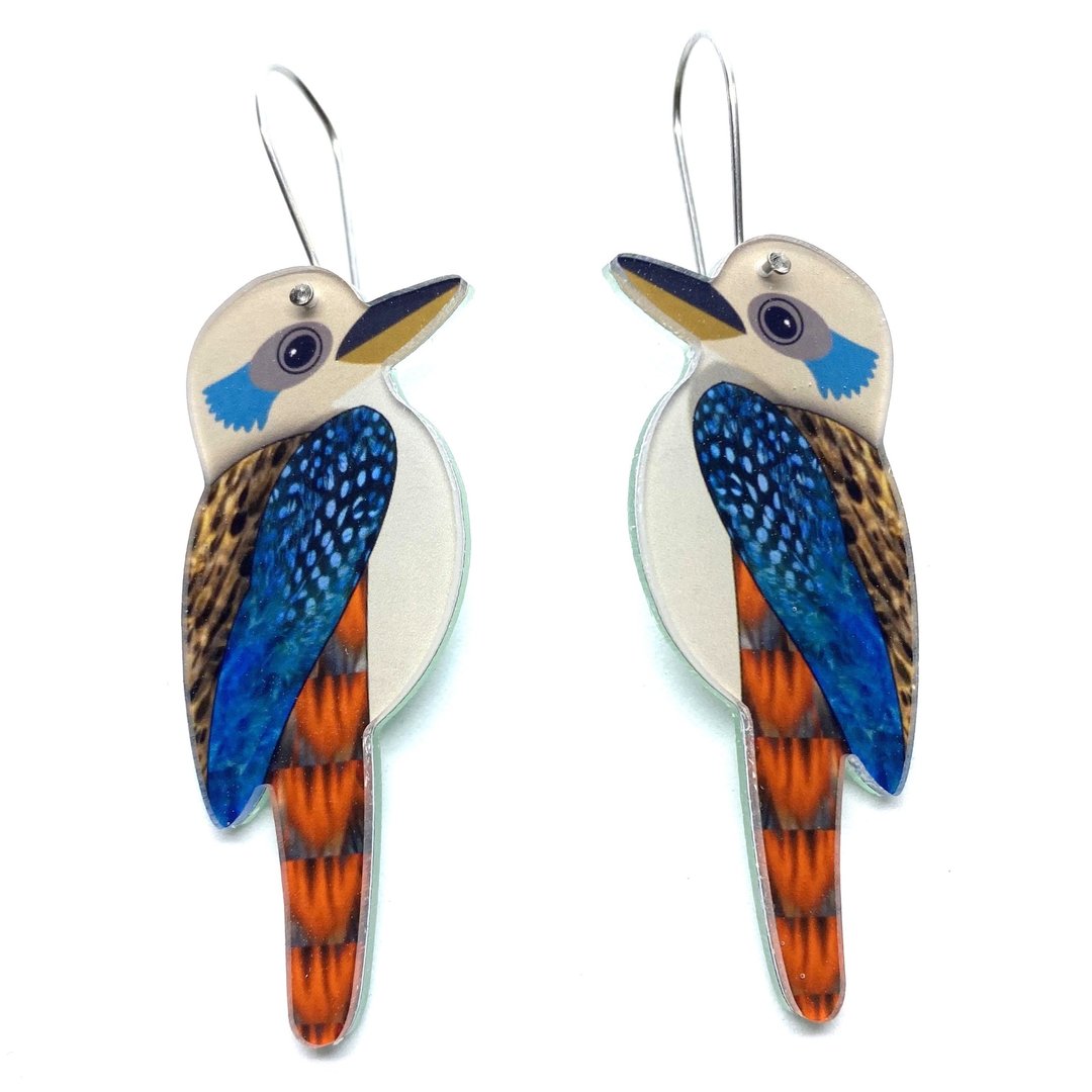Smyle Designs - Kookaburra Earrings - vinyl record
