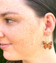 Smyle Designs - Brown butterfly hoop Earrings