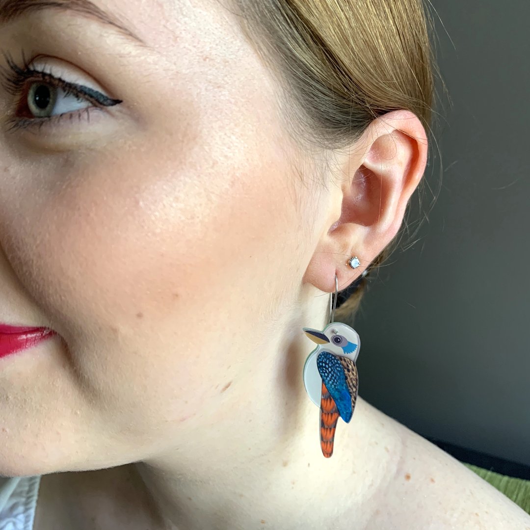 Smyle Designs - Kookaburra Earrings - vinyl record
