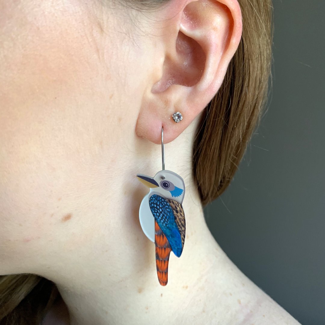 Smyle Designs - Kookaburra Earrings - vinyl record