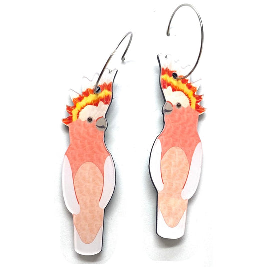 Smyle Designs - Major Mitchell Cockatoo Earrings