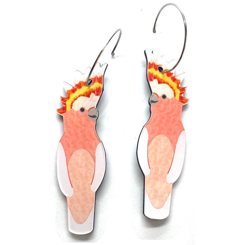 Smyle Designs - Major Mitchell Cockatoo Earrings