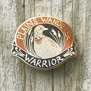 Bridget Farmer Plains Wanderer Warrior - Enamel Pin