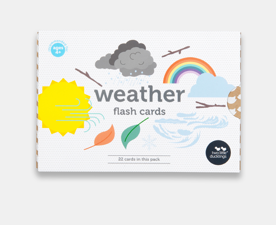 Two Little Ducklings - WEATHER FLASH CARDS