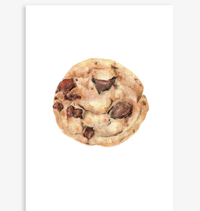Choc Chip Cookie A4 Art print by Carmen Hui
