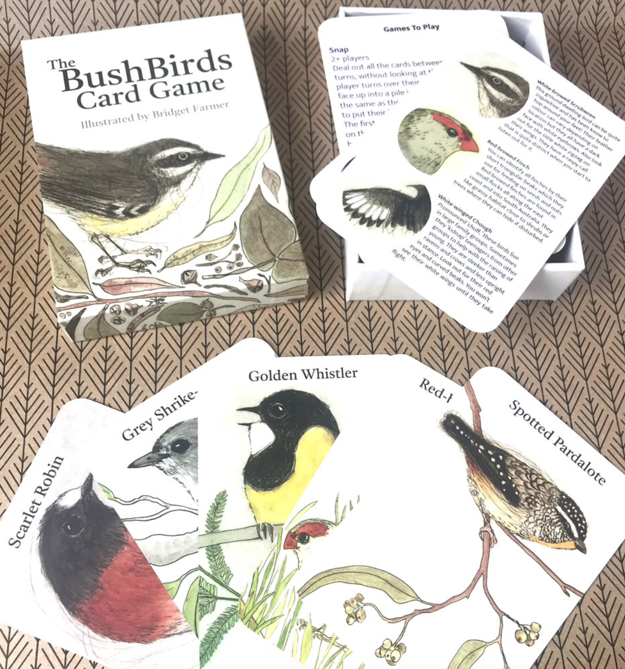 Bridget Farmer -  The Bush Birds - Card Game