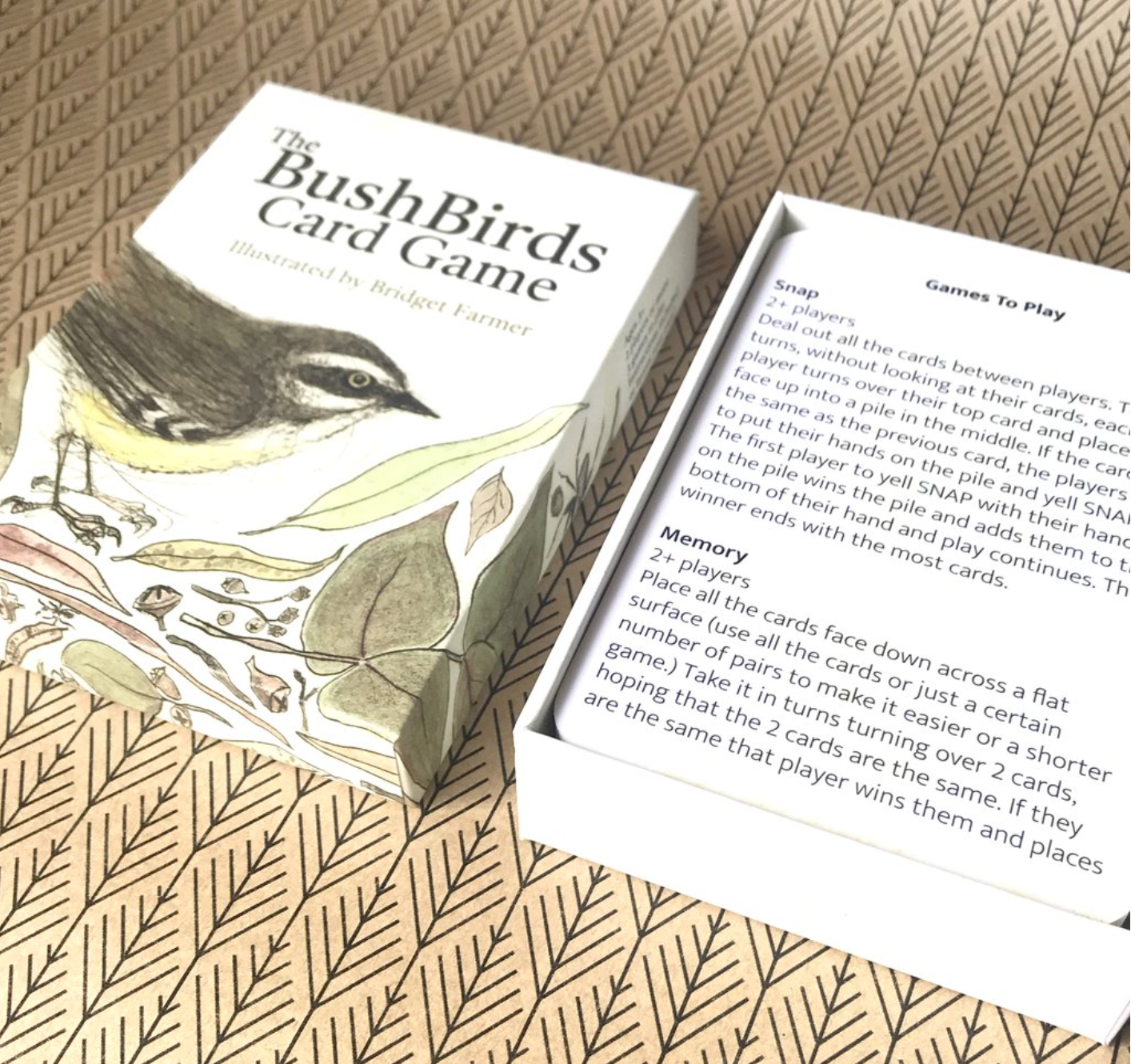 Bridget Farmer -  The Bush Birds - Card Game