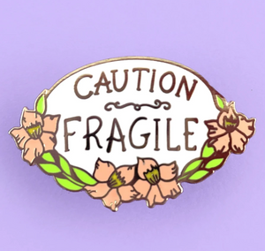 Jubly Umph Caution Fragile Lapel Pin