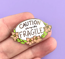 Jubly Umph Caution Fragile Lapel Pin