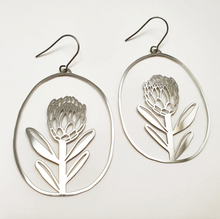 DENZ "Protea" statement earrings  - silver or rose gold