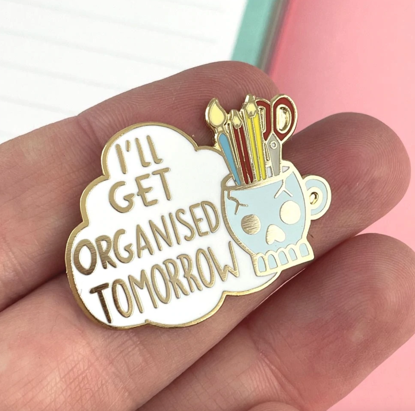 Jubly Umph -  I'll Get Organized Tomorrow Lapel Pin