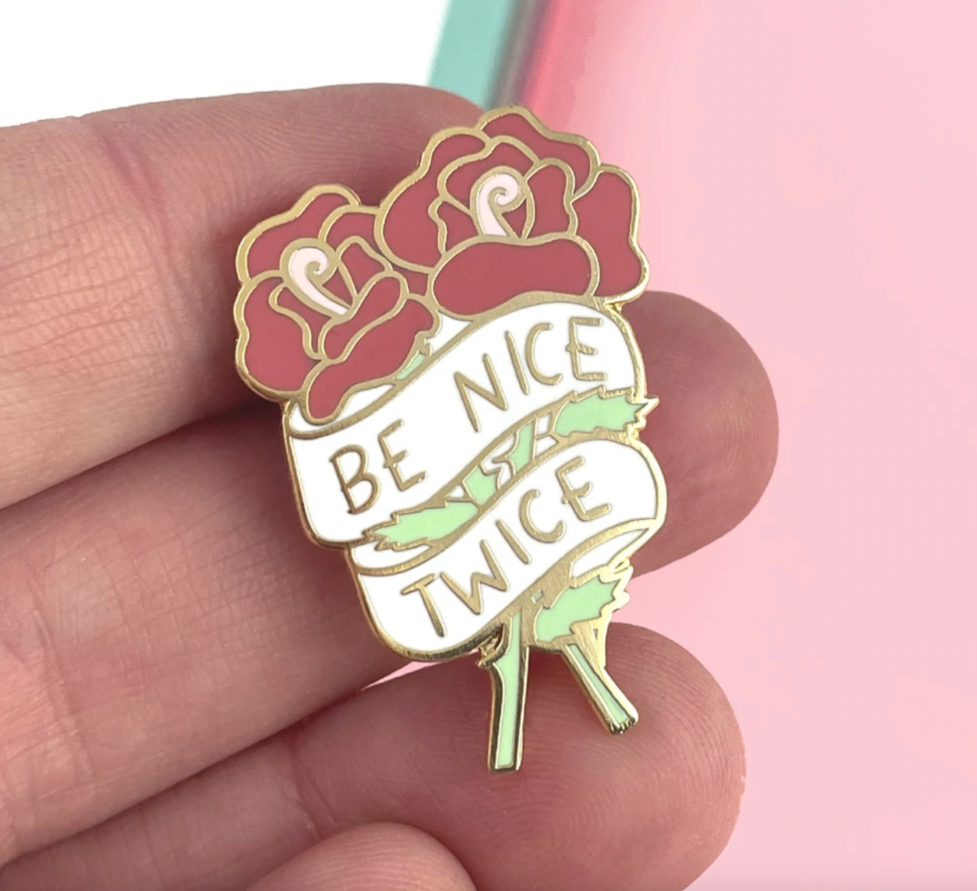 Jubly Umph - Be Nice Twice Lapel Pin