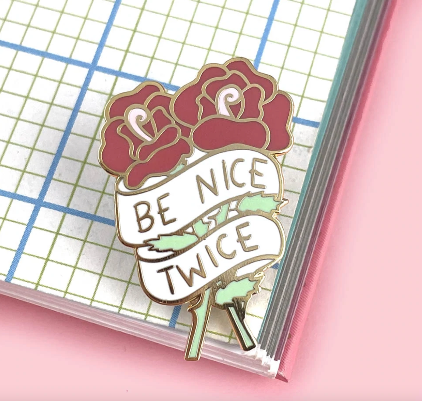 Jubly Umph - Be Nice Twice Lapel Pin