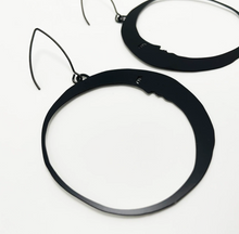 DENZ "Moon" statement earrings  - black or silver