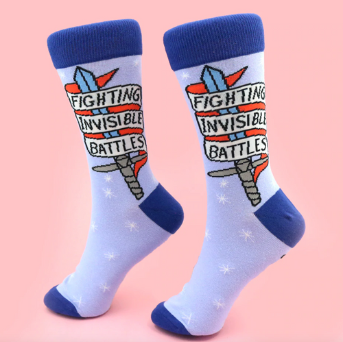 Jubly Umph Fighting Invisible Battles Socks