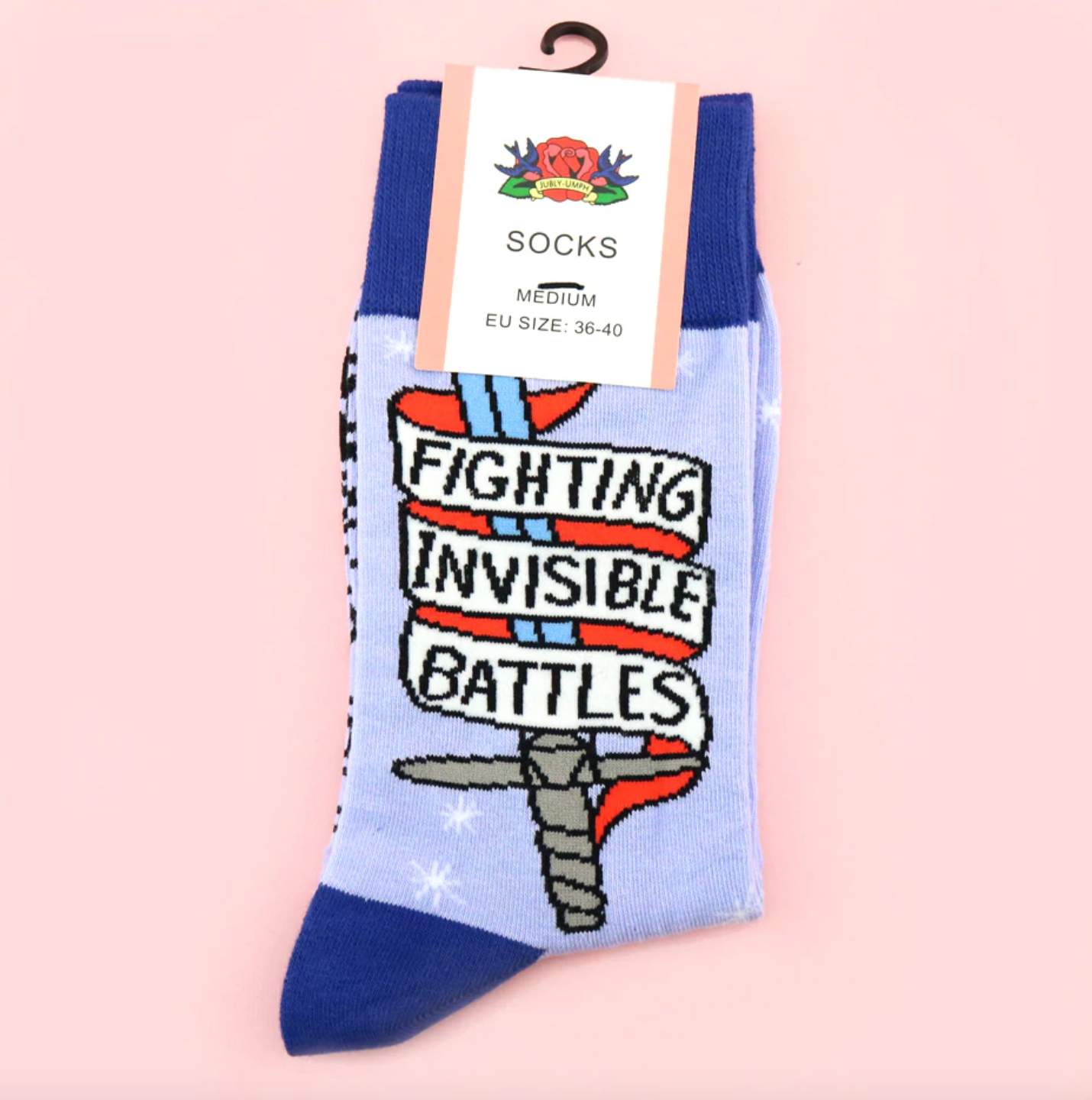 Jubly Umph Fighting Invisible Battles Socks