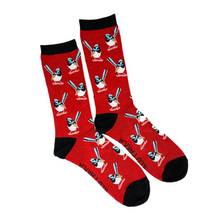 Red Parka Socks: Fairy Wren