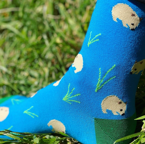 Red Parka Socks: Wombat