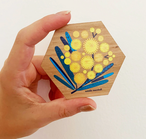 Little Hello Studio Australian Natives Wooden Magnets / Flowers