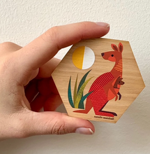 Little Hello Studio Australian Natives Wooden Magnets / Set Two