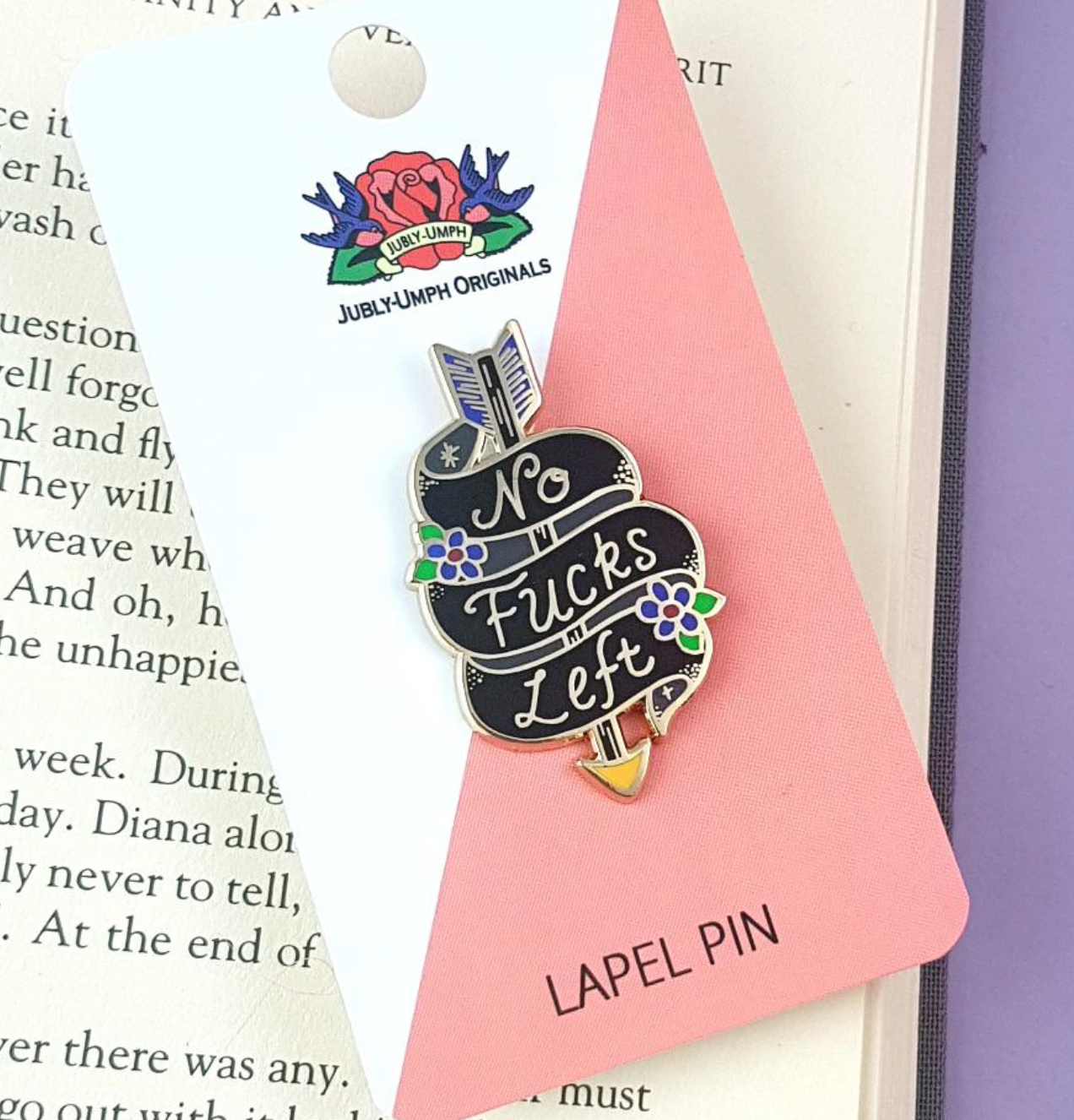 Jubly Umph - NO F**** LEFT LAPEL PIN