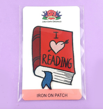 Jubly Umph - I HEART READING EMBROIDERED PATCH