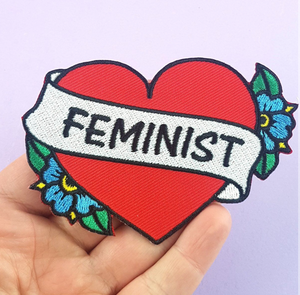 Jubly Umph - FEMINIST HEART EMBROIDERED PATCH