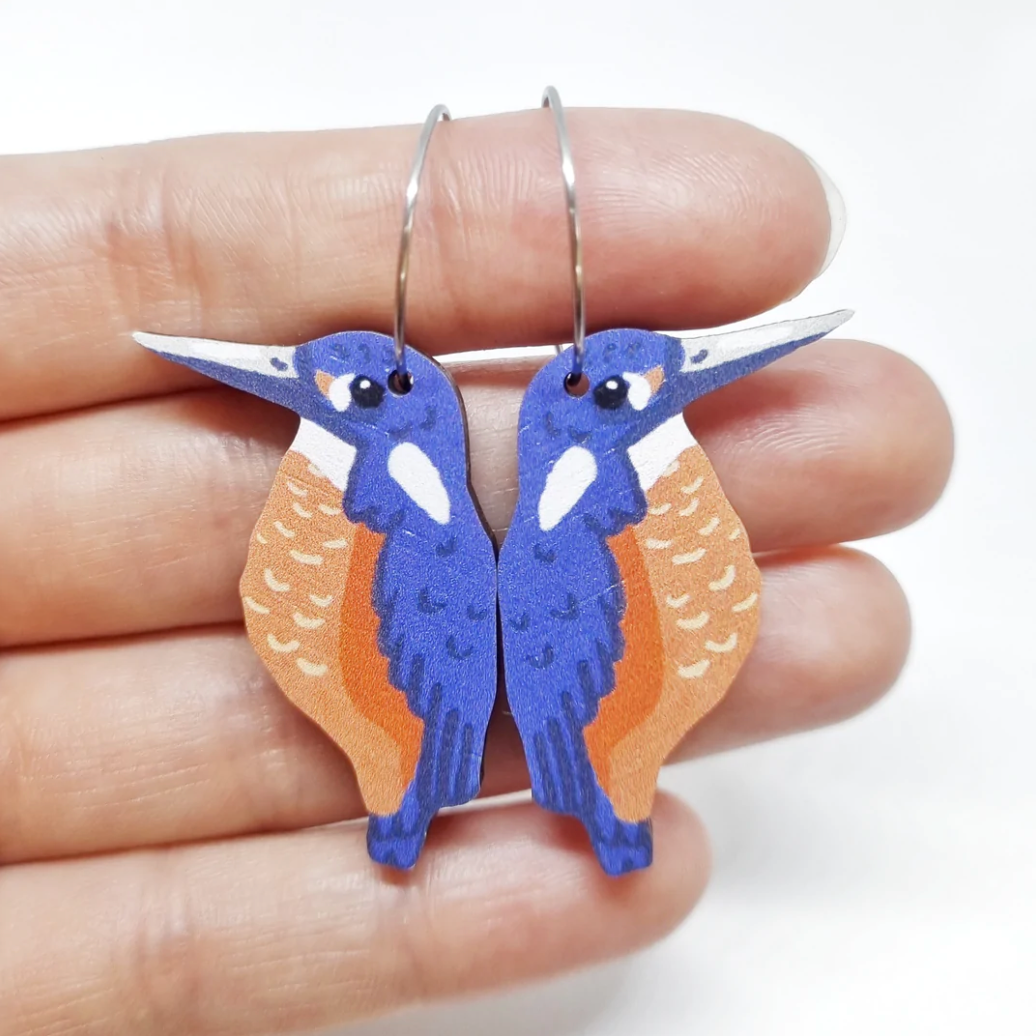 PIxie Nut & Co - AZURE KINGFISHER EARRINGS