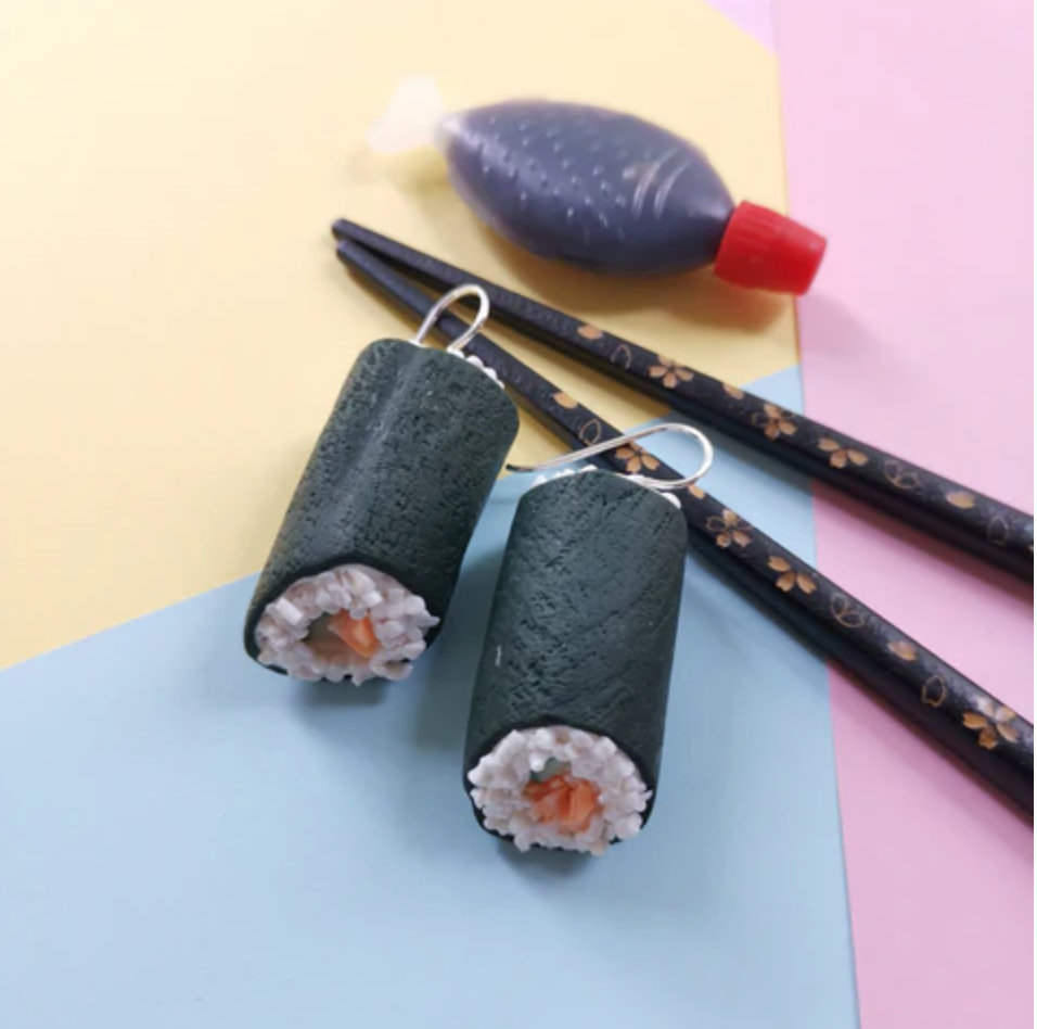 Saturday Lollipop - Food Earrings - Sushi earrings! Choose an option!