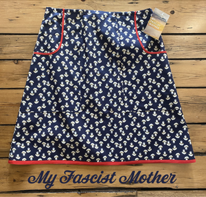 My Fascist Mother A-Line skirt - "Wish you well" - qualifies for FREE SHIPPING!