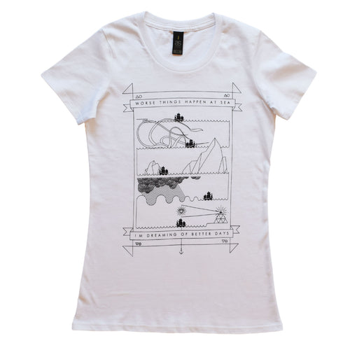Worse things happen at sea© T-shirt for Her by Anorak®